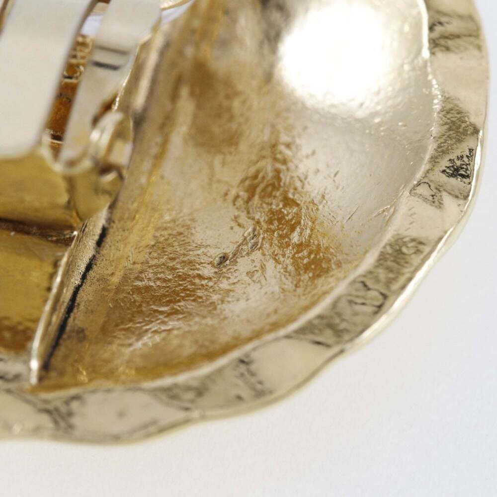 CHANEL Authentic Gold Logo Earrings - Picture 5 of 9